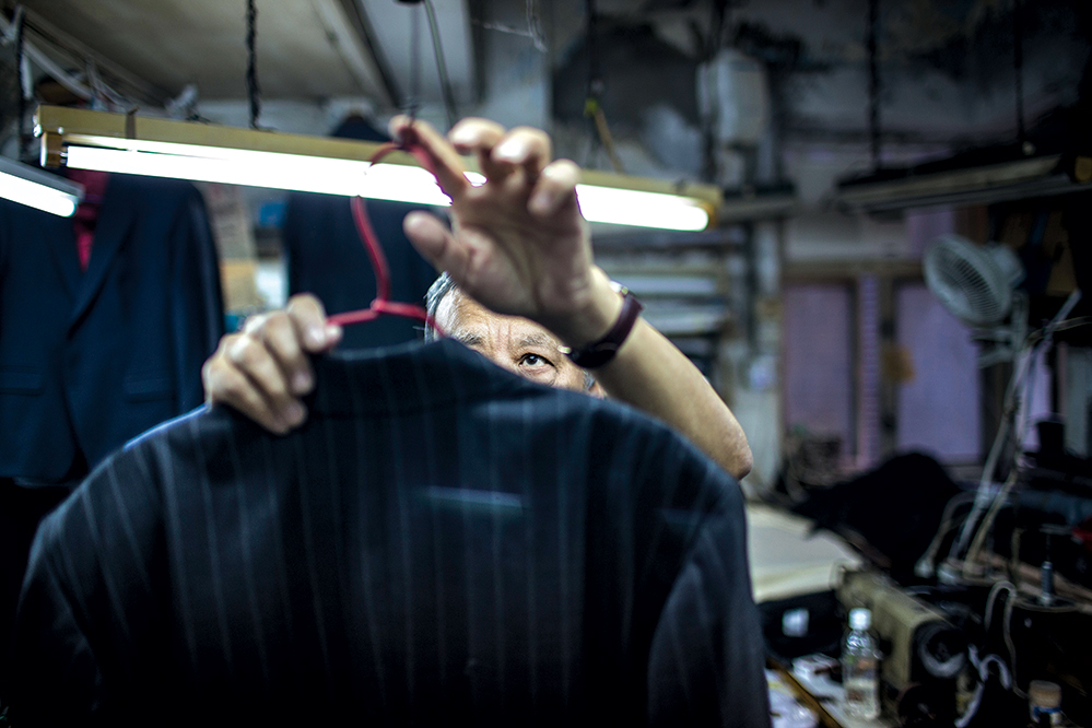 A tailor at Bonham Strand